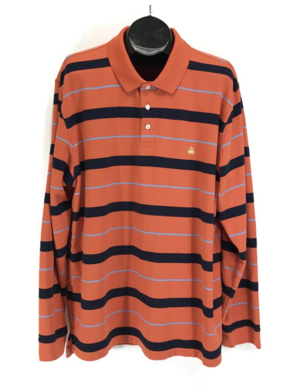 Brooks Brothers Long Sleeve Performance Polo XXL Original Fit 100% Cotton Knit